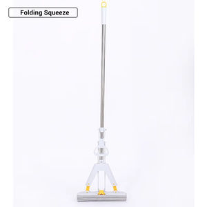 ไม้ถูพื้นแบบยืดหดได้ สแตนเลส พร้อมฟองน้ำ PVA สำหรับทำความสะอาดพื้น - Product Image 6