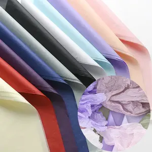 2024 New 17g Manufacturer Wholesale Mg Tissue Paper Solid Color Korea Flower Gift Wrapping Paper