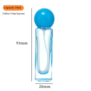 高端玻璃香水瓶水晶材质30ml空香水瓶高端彩色小分装瓶 - Product Image 5