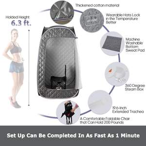 Produit de beauté Portable Sauna À Vapeur Pliable Sauna Chaise Sauna Costume Cellulite <span class=keywords><strong>Machine</strong></span> <span class=keywords><strong>Lipocavitation</strong></span> Minceur <span class=keywords><strong>Machine</strong></span> 100PCS - Product Image 3