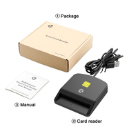 Lecteur-graveur de cartes à puce ZOWEETEK, lecteur de cartes SIM, prend en charge les cartes intelligentes 5V, 3V et 1.8V ISO 7816 Classe A, B et C, lecteurs de cartes USB