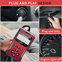 Escáner OBDII para Automóviles, Herramienta de Diagnóstico, Lector de Códigos de Error del Motor, Puede Diagnosticar Todos los Automóviles OBDII de 1996 en Adelante, Conectividad Cableada OLIVER