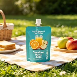 Pochette souple personnalisable avec bec verseur, réutilisable, vide, en plastique, pour emballage de boissons <span class=keywords><strong>maison</strong></span> (jus, smoothies, liquides) - Product Image 1