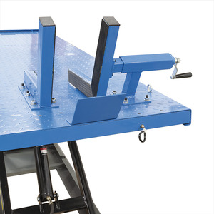 FERVI Hydraulic & <b>Electric</b> <b>Motorcycle</b> Scissor Lift with 600kg Capacity 2200x750mm Platform Drive Actuated by Hydraulic <b>System</b> - Product Image 1