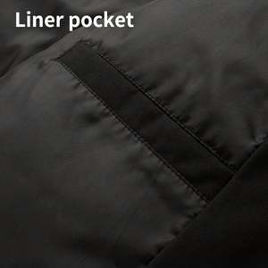 Veste matelassée pour homme, taille plus, épaisse et chaude, avec logo personnalisé, pour l'hiver - Product Image 6