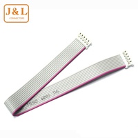 Neuankömmling Kunden spezifisch 2,54 MM IDC-Flach kabel 10-poliger IDC-Anschluss 28AWG IDC Graues Flach band kabel