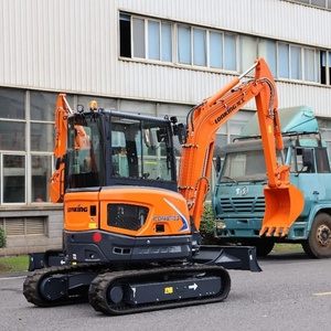 Mini-excavatrice sur chenilles Lonking CDM6035 de 3,5 tonnes, pelle hydraulique pour moteur, pompe, travaux agricoles, aménagement paysager et construction - Product Image 6