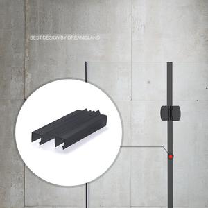 Puertas de <span class=keywords><strong>ducha</strong></span> plegables de color negro, a prueba de agua, con hardware, kits de <span class=keywords><strong>puerta</strong></span> de <span class=keywords><strong>ducha</strong></span> deslizante, venta directa de fábrica de China - Product Image 5