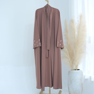 Loriya Nida Moon ricamo Abaya nuovo abbigliamento islamico da donna XXL Dubai abito modesto per musulmani ispirato mediorientale - Product Image 4