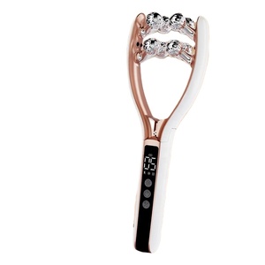 Appareil de relaxation sonique pour le visage et le cou avec chargement USB, design en arc doré, adapté à la peau, portable, équipement personnel de soin de la peau pour les voyages - Product Image 3