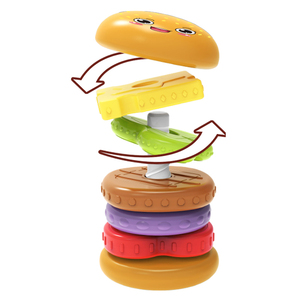 BS Juguetes educativos Hamburg Spinning Tower Stack Eco-Friendly Venta al por mayor Anillos Apilamiento Juguetes para niños - Product Image 3