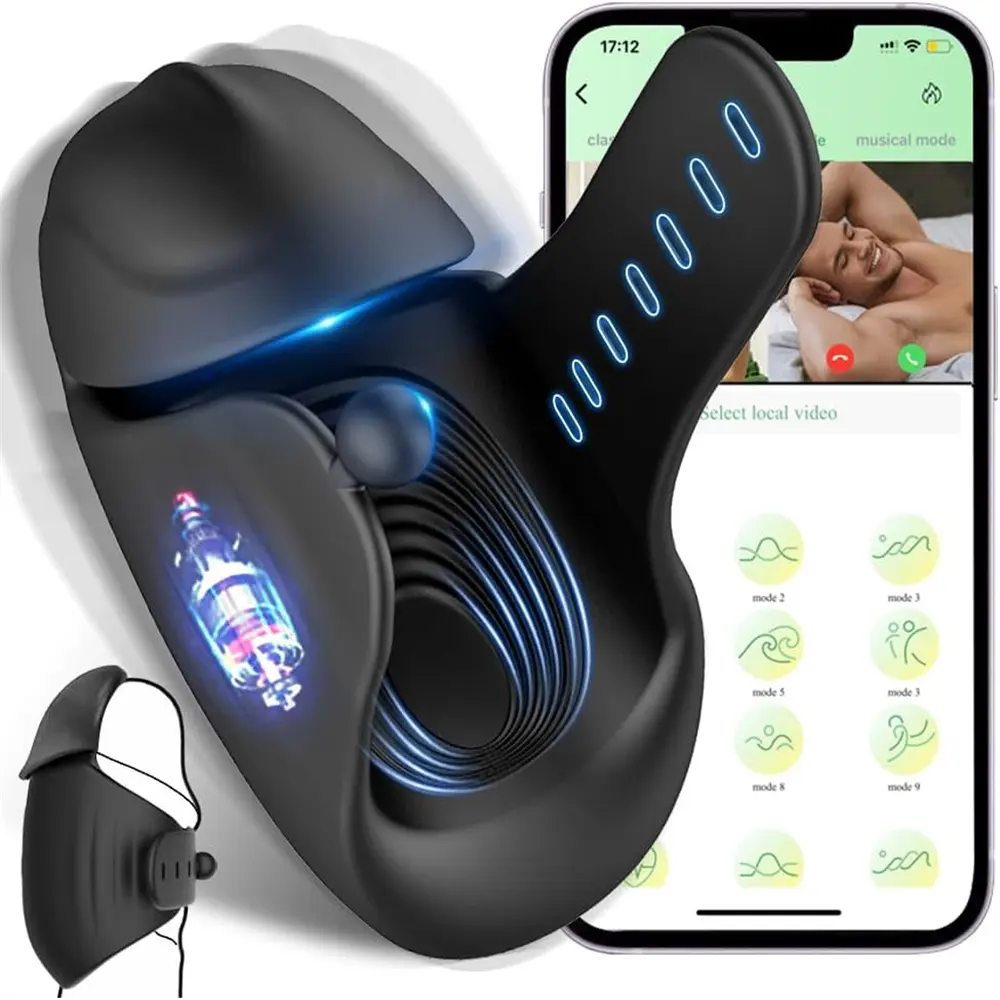 Neonislands Đồ chơi tình dục stroker với Cock Ring dương vật Vibrator huấn luyện viên kích thích tay miễn phí 3 trong 1 Nam masturbator rung