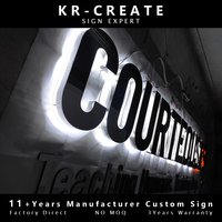 Letras de Canal LED RGB Acrílicas 3D de Nueva Llegada, Letrero Programable para Empresas y Hospitales, Tamaño Personalizable