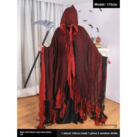 Kostum Cosplay Vampire Medicineman dekorasi panggung Halloween gaun pesta senjata kematian untuk pesta pertunjukan panggung