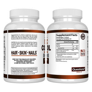 Cápsulas de Aceite de Coco Virgen Orgánico de Marca Privada, Apoyan la Salud Intestinal y Mejoran la Inmunidad para Adultos, No Apto para Mujeres Embarazadas - Product Image 2