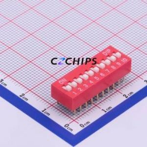TA-10 DIP Switch Through hole Component (THT) Switch ( Number of Switch Sections: 10 )( Lead Spacing: 2.54mm ) - Product Image 1