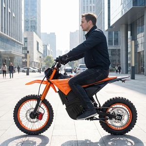 Motocicleta Todoterreno de 3000w con Neumáticos de 14/12 Pulgadas, Bicicleta Eléctrica de Montaña de 48v, Motocicleta Todoterreno de Alta Velocidad para Adultos - Product Image 3
