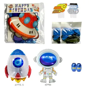 Custom Space Astronaut Theme Baby Birthday Party Supplies Party Decoration Balloons Party Banners