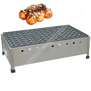Machine à brûler à trois plaques Octopus Ball Stove Electric Maker machines takoyaki en acier inoxydable