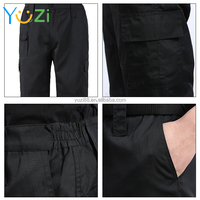 Veste unisexe OEM personnalisée à votre logo, uniforme de sécurité noir, ensemble d'uniformes de costume, noir pour homme