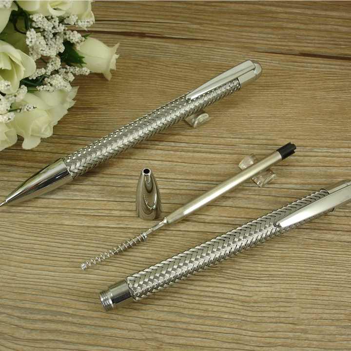 ACMECN Stainless Steel Wire Braid Metal Ballpoint Pen