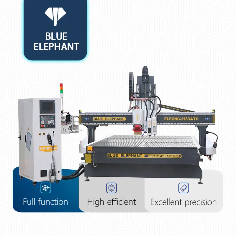 Ce cấp giấy chứng nhận 3D khắc gỗ 4 trục CNC Router Máy chế biến gỗ với công cụ tự động thay đổi hệ thống để bán tại Úc