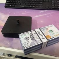 Lámpara Nocturna Creativa Moderna con Diseño de Dinero Flotante, Luz LED de 16 Colores, Control Táctil, Material ABS, Producto de Moda para Sala de Estar
