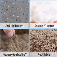 Lit pour animaux de compagnie rond Moonking de 40 à 90 cm, 6 tailles, pour grand chien, lit pour chat super doux, maison pour chien en peluche, maison pour chien de taille moyenne, chaud pour l'hiver
