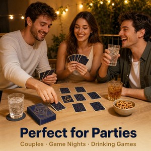 Caja <span class=keywords><strong>de</strong></span> Juego <span class=keywords><strong>de</strong></span> Cartas Personalizada con Impresión para Parejas Adultas, Juego <span class=keywords><strong>de</strong></span> Cartas con Preguntas Familiares, Vocabulario, Spot It - Product Image 4
