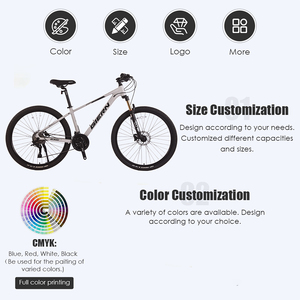 VTT en aluminium OEM <span class=keywords><strong>27</strong></span>,5 pouces avec axe traversant, soudure sans soudure, tube interne rigide, <span class=keywords><strong>27</strong></span> vitesses, Bicicleta Aro <span class=keywords><strong>27</strong></span>,5 MTB - Product Image 2