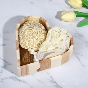 Wooden Storage Rack For Bathroom Supplies <b>Desktop</b> <b>Shelf</b> Eco Friendly Single Layer Bamboo Material - Product Image 2