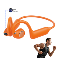 Casque audio intelligent E12 Al avec caméra 8MP, enregistrement vidéo anti-tremblement 8 Go, casque sport sans fil pour le cyclisme et la course à pied