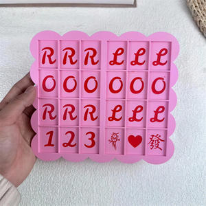 Vassoio per Pratica Mahjong Stampato in 3D, Tavola di Posizionamento Tessere Numerate LR, Piastra di Allenamento per Principianti, Contenitore per Tessere da Gioco - Product Image 4