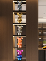 Ensemble d'ornements en céramique de luxe haut de gamme en forme d'ours agressif pour l'anniversaire, la décoration de la maison, du salon, de la télévision et du meuble à vin