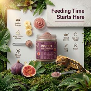 Puré de Frutas Exóticas en Polvo para Reptiles y Geckos, Gel de Inicio para Crías, Apoyo a la Salud Intestinal y al Calcio - Product Image 4
