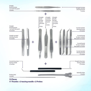 160- Piece <strong>All</strong>-in-One Stainless Steel Dissecting Kit Easy-Carry Cost-Effective for Skill Practice <strong>Surgical</strong> Instruments Basis - Product Image 4