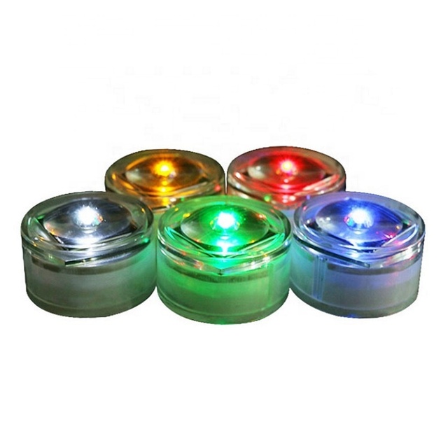 Outdoor Park Road Landscape Small Round Plastic Underground Decoration Road Stud Light Led Solar Garden Pathway Walkway Lights