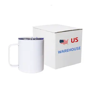 Chúng tôi kho thăng hoa khoảng trống bia cà phê 12oz thép không gỉ đôi tường thăng hoa Mug với xử lý