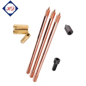 9mm12.5mm14.2mm17.2mm23mmportable đất Rod bảo vệ nối đất Rắn Đồng mặt đất Rod cho nối đất hệ thống vật liệu - Product Image 3