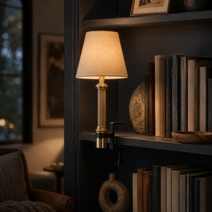<span class=keywords><strong>Lampe</strong></span> murale sans fil rechargeable à <span class=keywords><strong>pince</strong></span> avec abat-jour en rotin, LED magnétique et télécommande pour chevet, bibliothèque, hôtel - Product Image 2