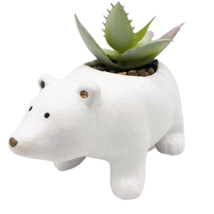 Venta al por mayor barato Mini Animal interior decorativo esmaltado cerámica ecológica maceta - Product Image 4