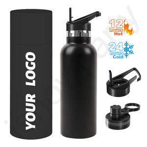 Custom Double Welled Vacuum Flasks with <b>Straw</b> Travel School Stainless Steel Travel Sport Water <b>Bottle</b> - Product Image 1