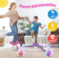 Ballon de saut à la corde LED lumineux pliable pour fitness en extérieur avec compteur de calories et de temps