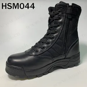 XC, Anti-choc EVA + semelle en caoutchouc USMC bottes de combat d'entraînement 6 pouces noir bottes de style solide pour hommes HSM044