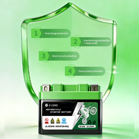 Batterie de moto scellée sans entretien 4AH pour la plupart des motos, batterie lithium pour moto