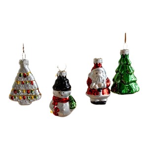 2025 New Design Luxury Handmade Christmas Tree Decorations Custom <b>Blown</b> <b>Glass</b> Ornaments Hangings High Quality Flocking - Product Image 6