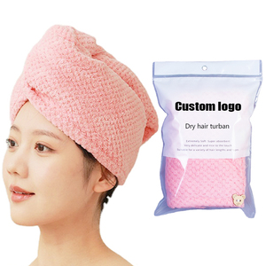 Gorro de Ducha Absorbente con Logotipo Personalizado, Gorro de Microfibra para Secar el Cabello Rápidamente, Turbante para Salón de Belleza y Spa, Toalla para el Cabello de Secado Rápido para Mujer - Product Image 5