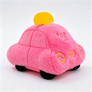 Peluche taxi personnalisée, peluche en forme de cochon, peluche voiture rose - Product Image 3