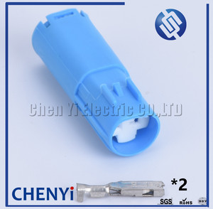 Connecteur <span class=keywords><strong>bleu</strong></span> à <span class=keywords><strong>2</strong></span> broches câblage 8200673202 prise de capteur de Position de vilebrequin pour <span class=keywords><strong>Laguna</strong></span> II Logan Clio Kangoo - Product Image 1