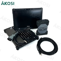 Outil de diagnostic automobile et camion DolP WiFi OEM MB STAR C6 Connect C6 Sd Connect Xentry Das Wis Epc Support CAN + Ordinateur portable Getac V110
